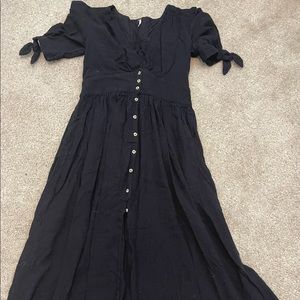 Free People Black Maxi Dress
